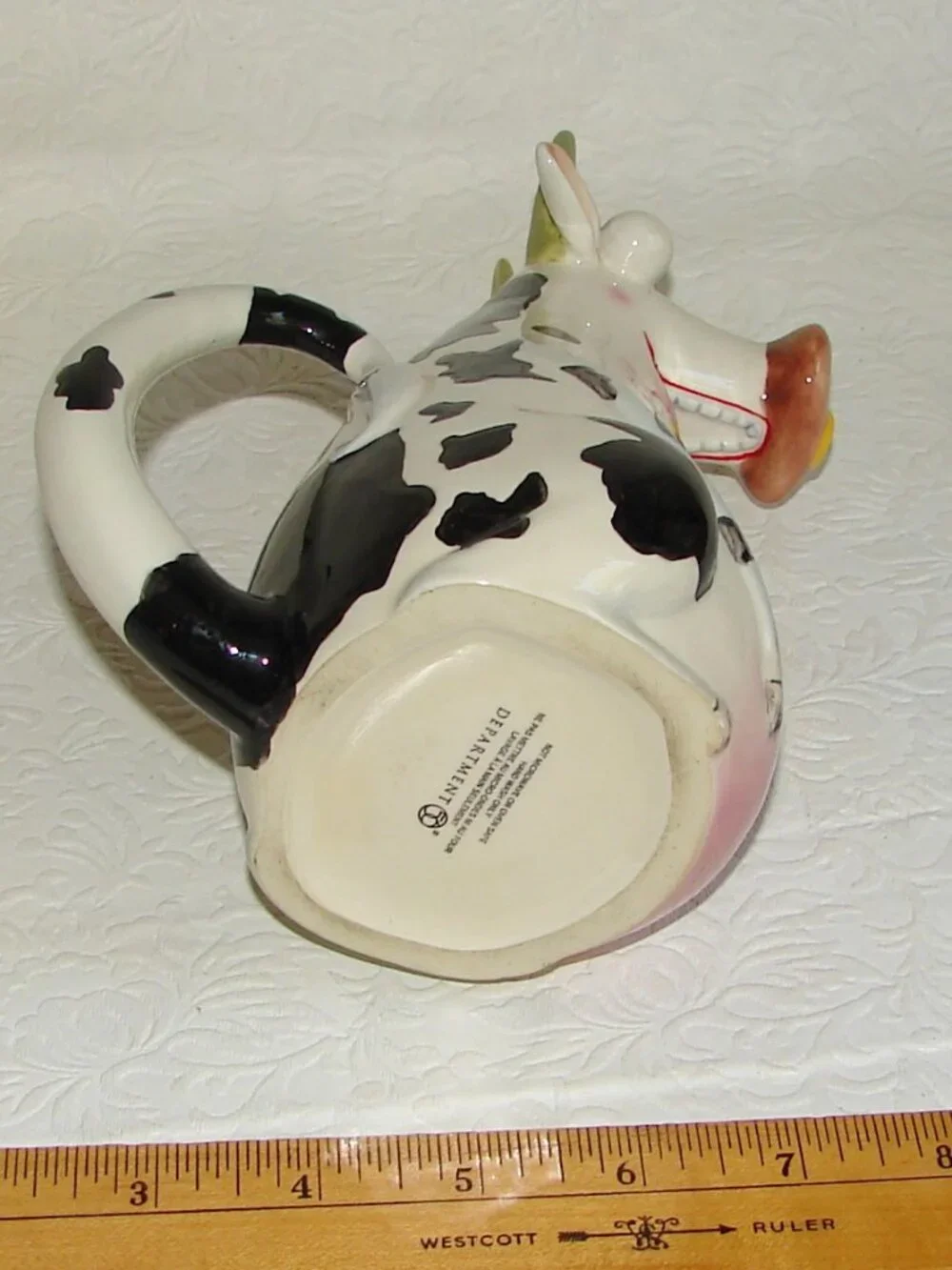 Rare Department 56 'Bee Happy' COW CREAMER, Claire Mackie (no Sugar) Dept.